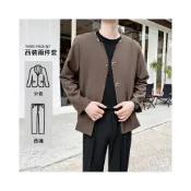 (店+)西服套裝男透氣防曬涼感薄夏季商務休閒彈性速乾運動長褲西裝外套西裝褲子加大尺碼防風吸濕排汗上衣男裝外套下著父親節禮物送禮精選