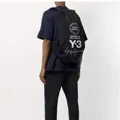 台灣現貨Y-3 YOHJI BACKPACK 山本耀司Y3暗黑簽名系健身包背包書包後背包