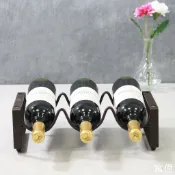寓偉 紅酒架 酒架 葡萄酒架 紅酒收納架 展示架 家用葡萄酒架 客廳酒瓶展示架 可疊加託架簡易客廳餐廳酒吧酒櫃格子紅酒展示架葡