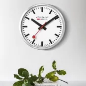 Mondaine 瑞士國鐵 滑動式秒針靜音兩用鐘 時鐘 1XM-CLOCK16W