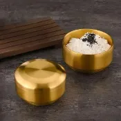 韓式304不鏽鋼帶蓋加厚飯碗(兒童碗 雙層隔熱 真空保溫 防摔 防燙碗 露營 環保餐具 便當盒 泡麵碗)