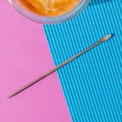 《La Cafetiere》英國 不鏽鋼雙頭拉花針- 雕花針 鉤花棒 拉花棒 奶泡針 花式咖啡 拉花工具