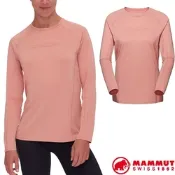 【MAMMUT 長毛象】女 Selun FL 快乾彈力長袖圓領運動T恤.上衣_1016-01450-3770 石英粉