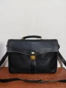 義大利製 dunhill briefcase 英倫 紳士 真皮 古著 手提包 公事包 側背包 斜背包