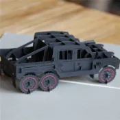 臺南現貨~精品紙雕賀卡 3D吉普車紙雕立體卡 男友生日卡 父親節卡片 車友生日卡 畢業生紀念卡