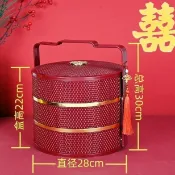 【2026新品】喜慶中式糖盒禮盒 新婚傳統中式餃子盒 結婚女方婚慶食盒 喜糖盒 高檔餃子盒 喜糖盒 餃子 禮盒