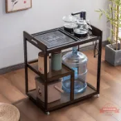 連盛 移動茶車小茶臺現代泡茶桌家用茶具套裝一體中式客廳小型茶盤茶幾
