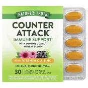 【iHerb】Nature's Truth, Counter Attack® with Vitamin C & Zinc, 30 Coated Caplets