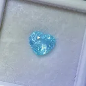 【台北周先生】天然含銅碧璽 paraiba 帕拉伊巴 1.53克拉 碧璽中的王 霓虹藍綠色 乾淨透美 火光強閃 愛心切