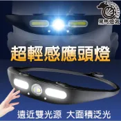 (店+)超輕感應頭燈｜【黑馬燈城】｜Type-c充電/釣魚/狩獵/夜間跑步/露營/騎車/爬山/LED【A1285】