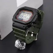 適用於卡西歐DW6900/GWM5610/GLX5600/GW-B5600小方塊TPU橡膠矽膠錶帶配件