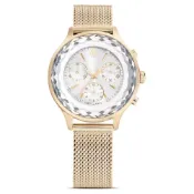 大高雄鐘錶城 Swarovski 施華洛世奇 Nova chrono 瑞士製造 金屬手鏈 香檳金色潤飾 手鍊女士腕表/5677500 37mm｜樂天領券現折★全館特惠中★指定刷卡回饋10%