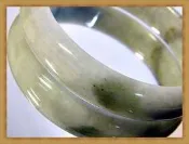 翡翠A貨緬甸玉天然手環手鐲玉環玉鐲手圍18內徑6cm原價2萬冰種翡翠媲美和闐碧玉墨玉水晶【附保證書 】【奇珍館】