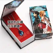刀劍神域SAO 結衣之心項鍊盒裝 刀劍桐人亞絲娜水晶項鏈cos cosplay