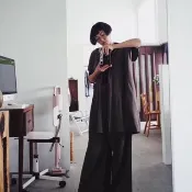 棉麻 漁夫褲