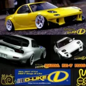 *TSR*日本D-LIKE MAZDA RX-7 FD3S 1/10遙控甩尾車 透明車殼 DL107 高橋啟介 頭文字D