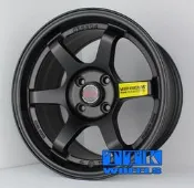 HellaFlush 海拉風 風格 類RAYS TE37 15吋 4X100 / 8J / ET20 平光黑