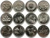 【滿300初貨】千禧年加拿大2000年1-12月紀念幣25分硬幣12枚全套全新英國女王