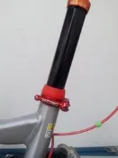 【小謙單車】全新自行車座管/座桿矽膠防水套/防塵套，30-34mm(大)，紅色
