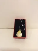 全新 罕見天然稀有 細緻澎湖文石 項鍊墬子墜子 附鍊子 墜飾 裝飾 配件 精品臻藏 古董天然石 珍稀正品