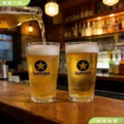 ⌛️台灣出貨 黑標SAPPORO三寶樂啤酒日式生啤杯玻璃加厚扎啤杯小麥杯定製LOGO