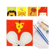 (店+)數字油畫 DIY 數字畫 兒童數字油畫 著色 手繪 繪圖 手作 兒童 繪畫 掛畫 交換禮物 紓壓