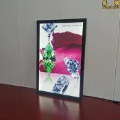 【可刷卡】鋁框led燈箱 高端鋁合金翻蓋led超薄燈箱 led廣告海報燈箱