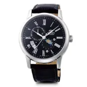 【ORIENT】東方錶 RA-AK0010B《藍寶石防刮鏡面系列 日月相機械腕錶》43mm/黑面