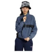 REEBOK 外套 藍黑色 訓練 風衣 夾克外套 女 GH3756