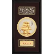 開運陶源 雅鑑鑫品 【圓滿獎牌/匾額系列】8款可選 純金金箔畫 27x50cm
