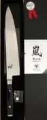 「工具家達人」 日本製 YAXELL 嵐 255mm 牛刀 大馬士革 69層 VG-10 水果刀 西餐刀 主廚刀 料理刀