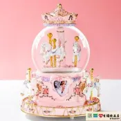 水晶球 生日禮物  藍牙旋轉木馬水晶球音樂盒八音盒水晶球情人節送寶貝女孩生日禮物