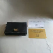 品牌dunhill 壓扣式卡片夾，未使用過，放了一些時間，近全新