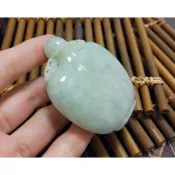 【禾賢行】天然翡翠.緬甸玉.淺綠糯種巧雕鼻煙壺(可旋鈕).小擺件.擺件.ZGR2I017902