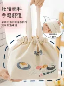 協貿國際日用品生活6館 日式飯盒包學生帶便當袋上班手拎飯兜夏季帆布手提大容量保溫袋子