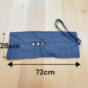 (店+)木頭仁日式13格帆布鑿刀包 日式帆布刀包 牛仔藍