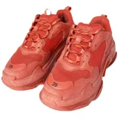 【DOKODEMO】BALENCIAGA Triple S淨CLEAR鞋底運動鞋 541624 39 (26cm) 紅色運動鞋 [二手] [BALENCIAGA]