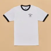 【adidas 愛迪達】TPE City Tee 男 T恤 運動上衣 休閒短袖 台北限定款 珍珠奶茶 白黑(KE1333)