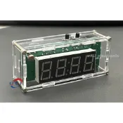 【UCI電子】(E-13) DIY電子時鐘套件 C51單片機光控溫度數位 LED電子鐘DIY製作散件 焊接練習