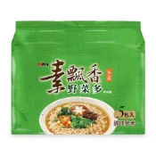 素飄香-野菜多風味麵80g x 5【全素】【萬家福】
