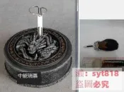 （可開發票）誠信小舖@1/6 魂作 三國 諸葛亮 孔明 黑羽版 龍紋地台 支架 影龍台 黑羽扇（滿額免運）
