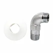 (店+)【蝴蝶衛浴】蝴蝶衛浴~ 4分雙外牙L彎頭 MIT台灣製.全銅.雙外牙L型彎頭.電白彎.L型彎頭.熱水器配件