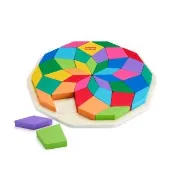 【Fisher price 費雪】木製曼陀羅拼圖積木(匯樂感統玩具/兒童玩具/彌月禮/啟蒙玩具/扮扮家酒)