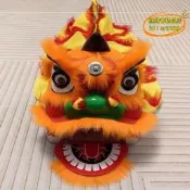 【台灣現貨】獅子頭手工學生舞獅雙人醒獅獅頭兒童獅子表演道具配舞獅褲