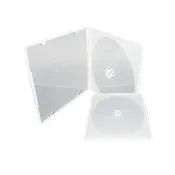 【臺灣製造】單片裝 5mm 摔不破PP霧透 CD盒/DVD盒/光碟盒/CD殼 有膜 -12公分光碟片適用(50個)