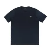 【HOTAI購】【PAUL SMITH】 簽字LOGO刺繡布章多彩斑馬圓領短袖T恤(男款/海軍藍)