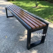 📣免運📣開立發票 📣免運📣開立發票 戶外椅 公園椅 戶外長椅 塑木 鐵藝 防腐實木長條凳子 靠背休閑椅