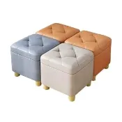 【木洸】家用儲物小矮凳32*30CM(小凳子/儲物凳/沙發凳/換鞋凳/腳凳/收納凳/小板凳)