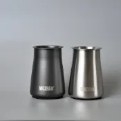 【沐湛咖啡】高質感 MZ篩粉器 聞香杯 接粉杯 不銹鋼/消光黑 底部止滑 手工咖啡沖煮神器  kalita 小富士通用