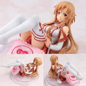 。☆哞哞小舖☆。刀劍神域 SAO 亞絲娜 新妻  Chara-ani  枕頭 優質港版 約16CM 可脫